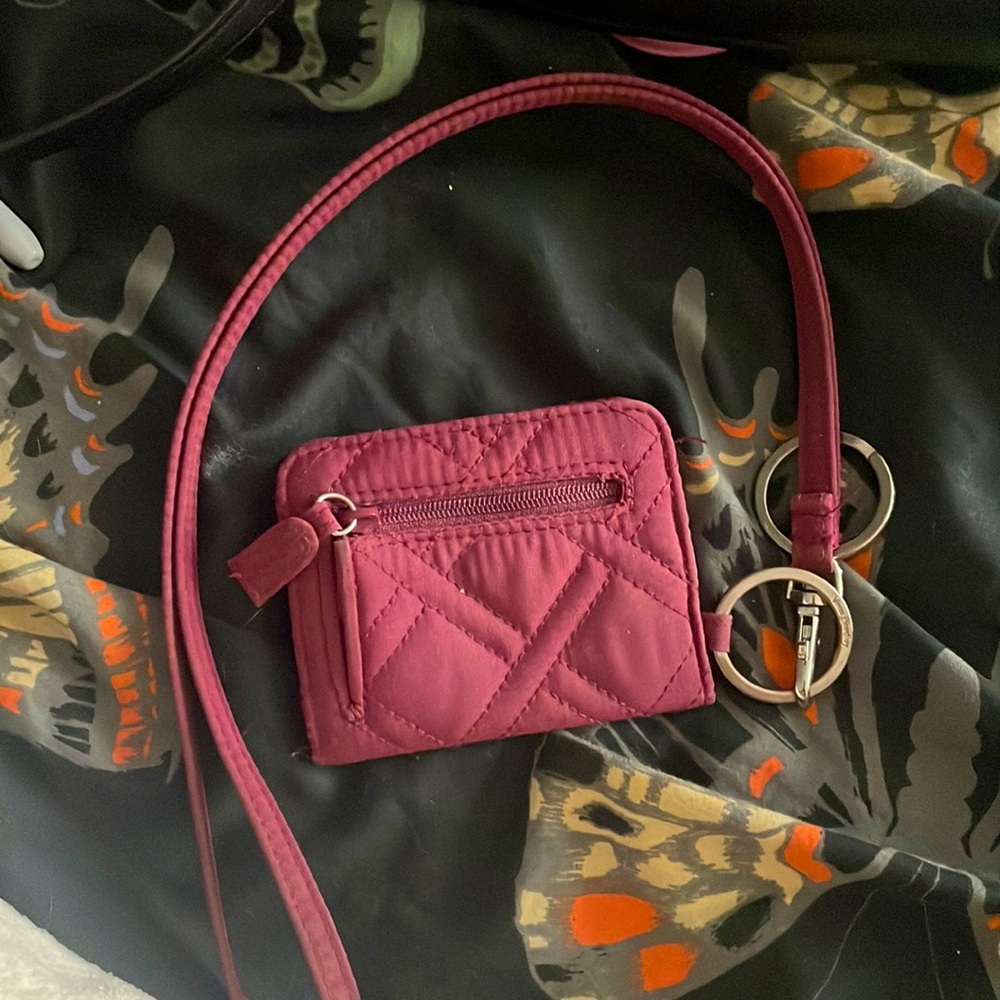 Vera Bradley wallet/ID card holder with lanyard